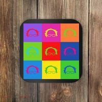 Bernie Sanders Hair Minimalist Pop Art Coaster thumb 0