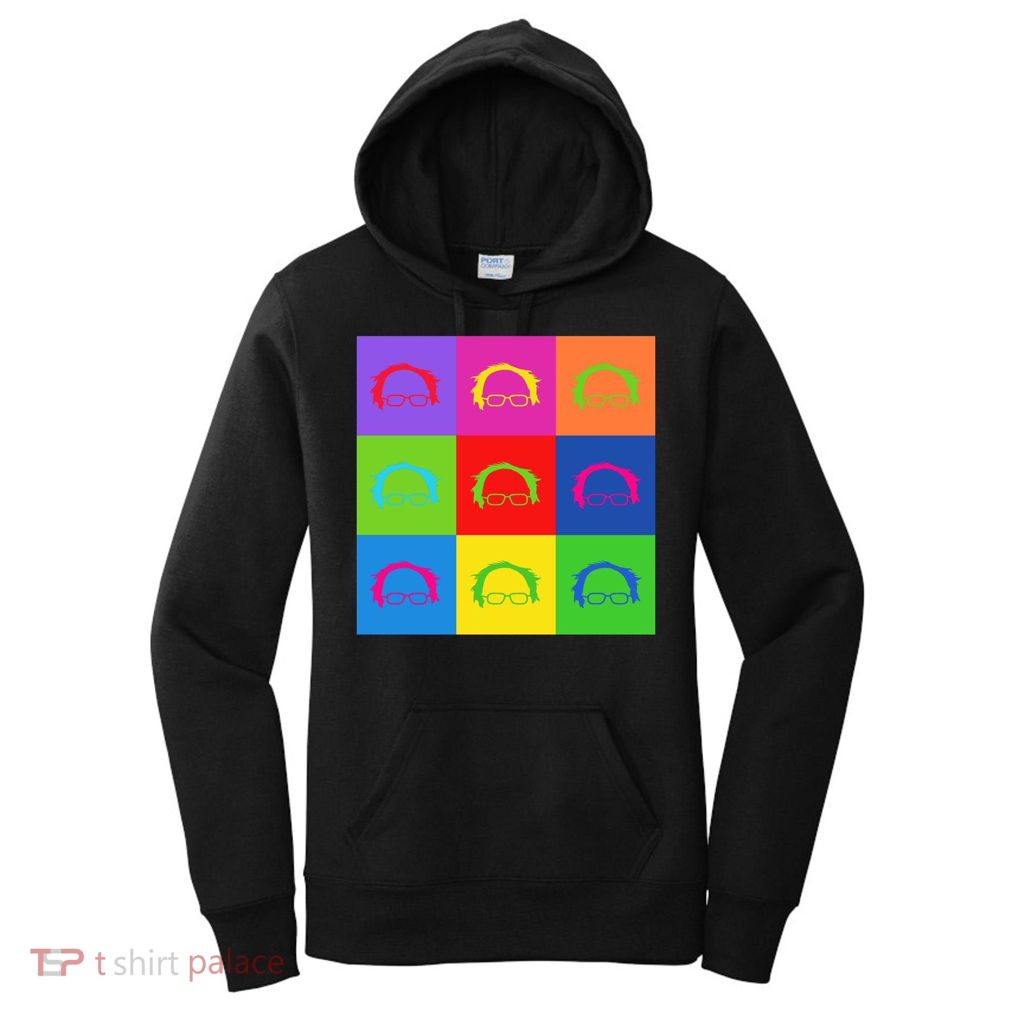 Bernie Sanders Hair Minimalist Pop Art Women's Hoodie