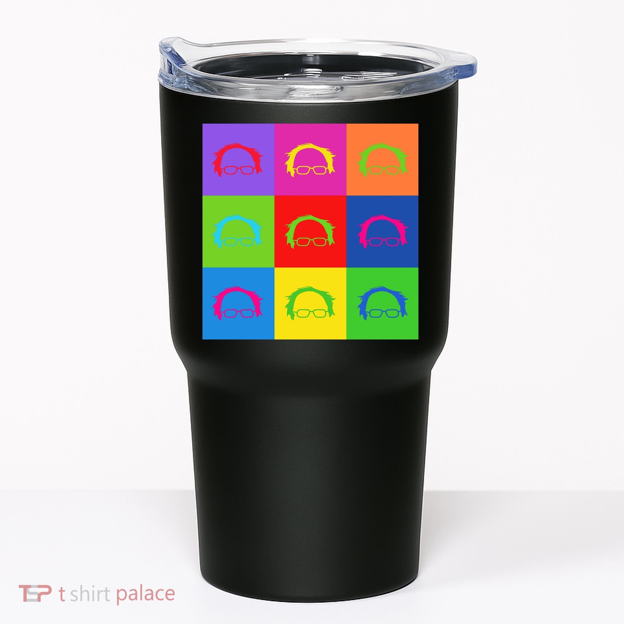 Bernie Sanders Hair Minimalist Pop Art Tumbler