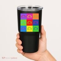 Bernie Sanders Hair Minimalist Pop Art Tumbler thumb 2