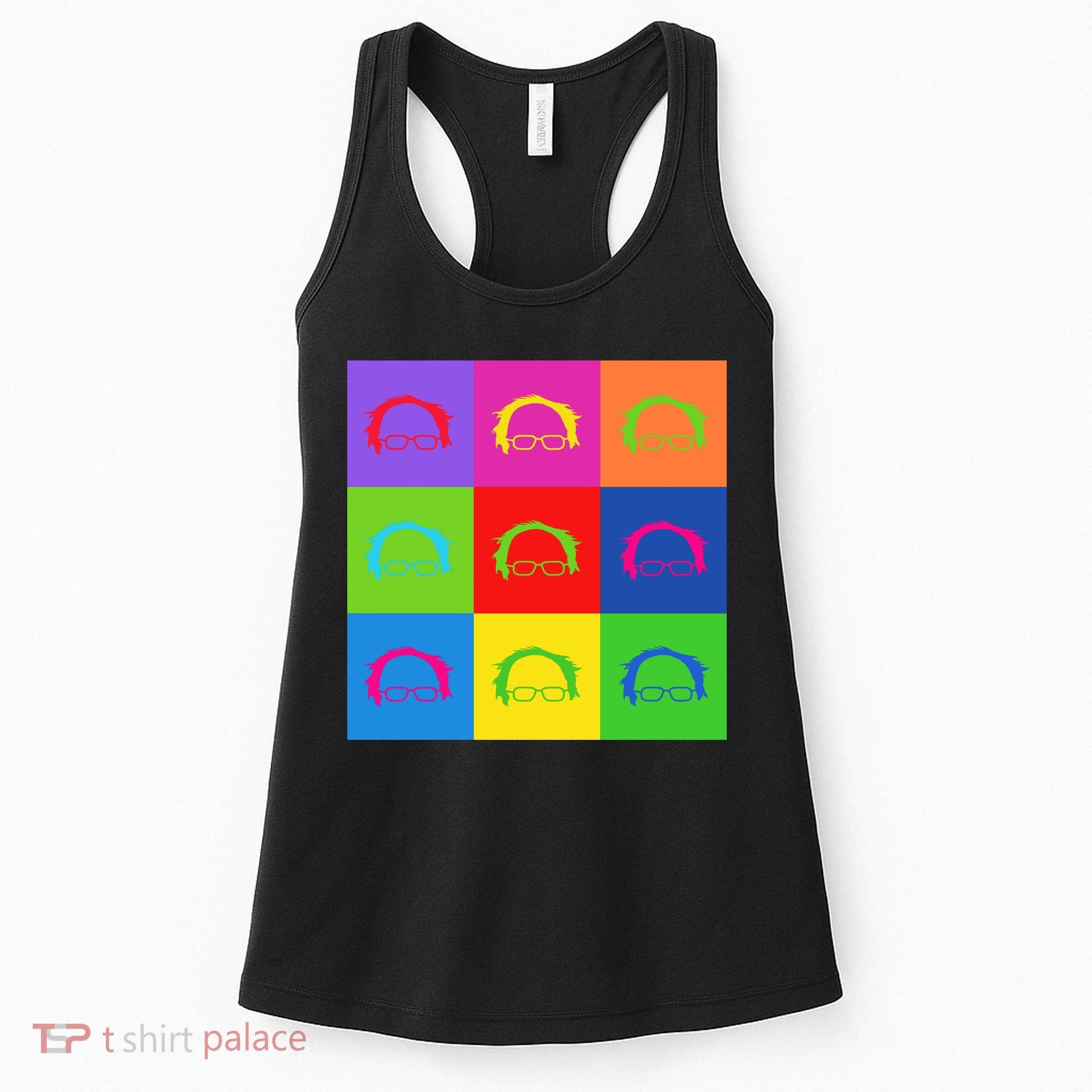 Bernie Sanders Hair Minimalist Pop Art Women's Tank Top