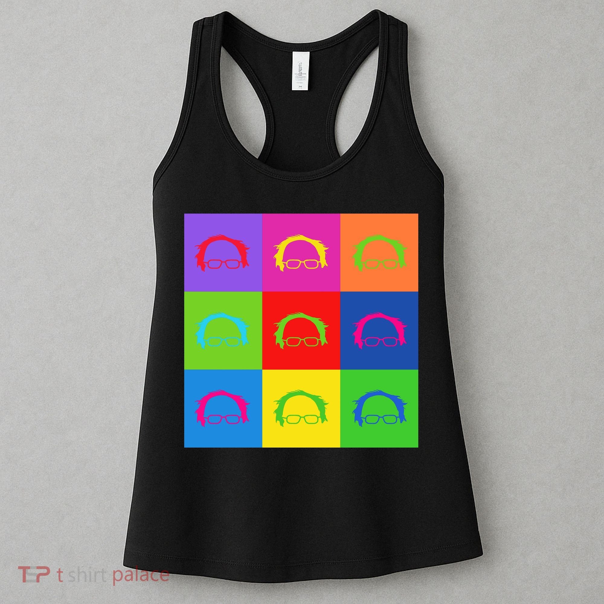 Bernie Sanders Hair Minimalist Pop Art Women's Tank Top