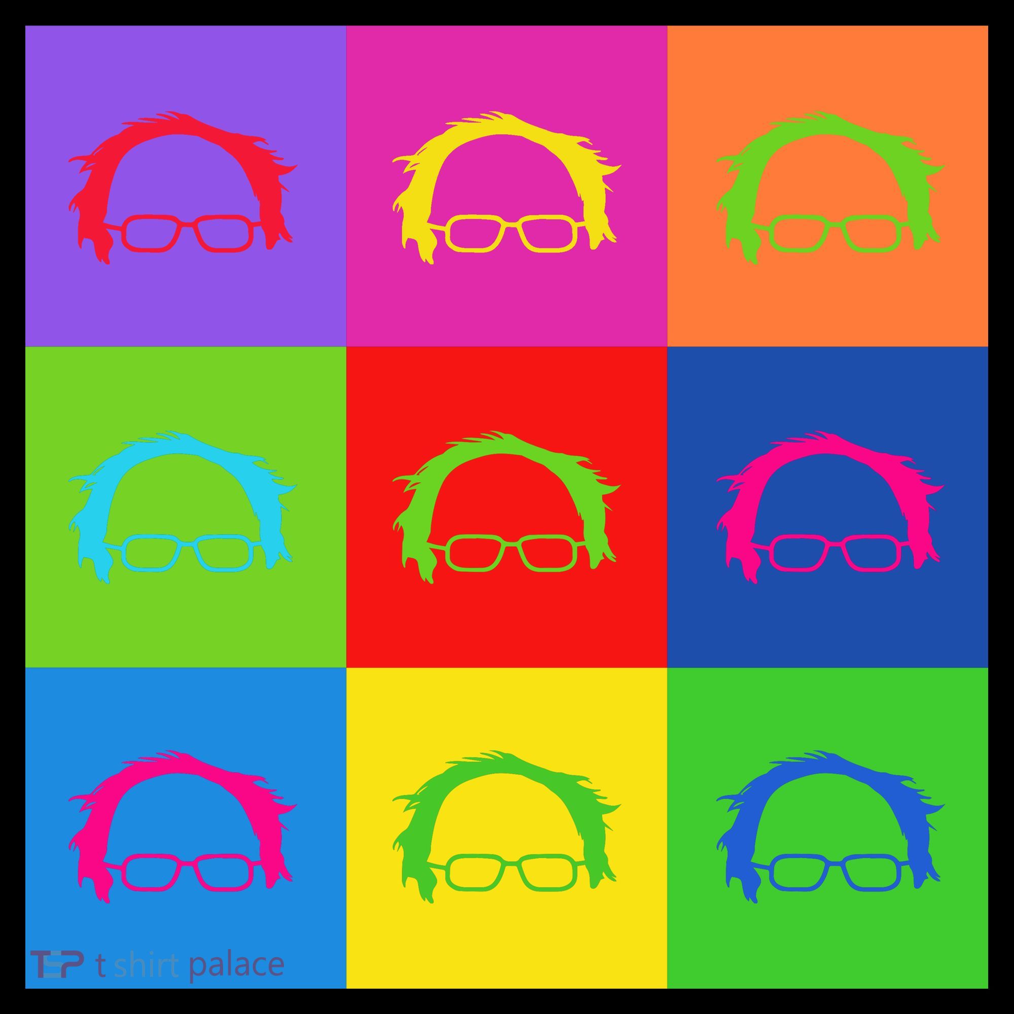 Bernie Sanders Hair Minimalist Pop Art Women's Tank Top