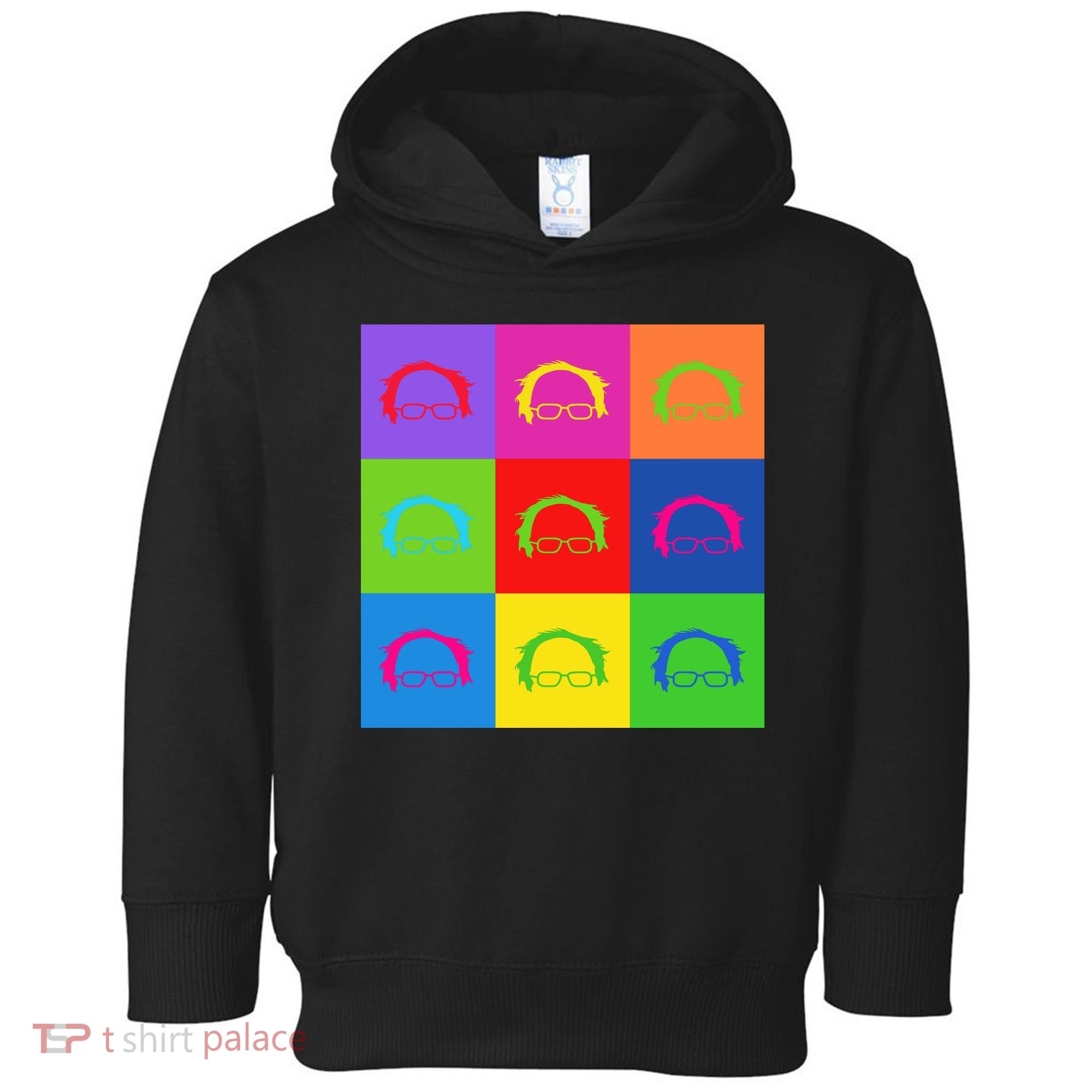 Bernie Sanders Hair Minimalist Pop Art Toddler Hoodie