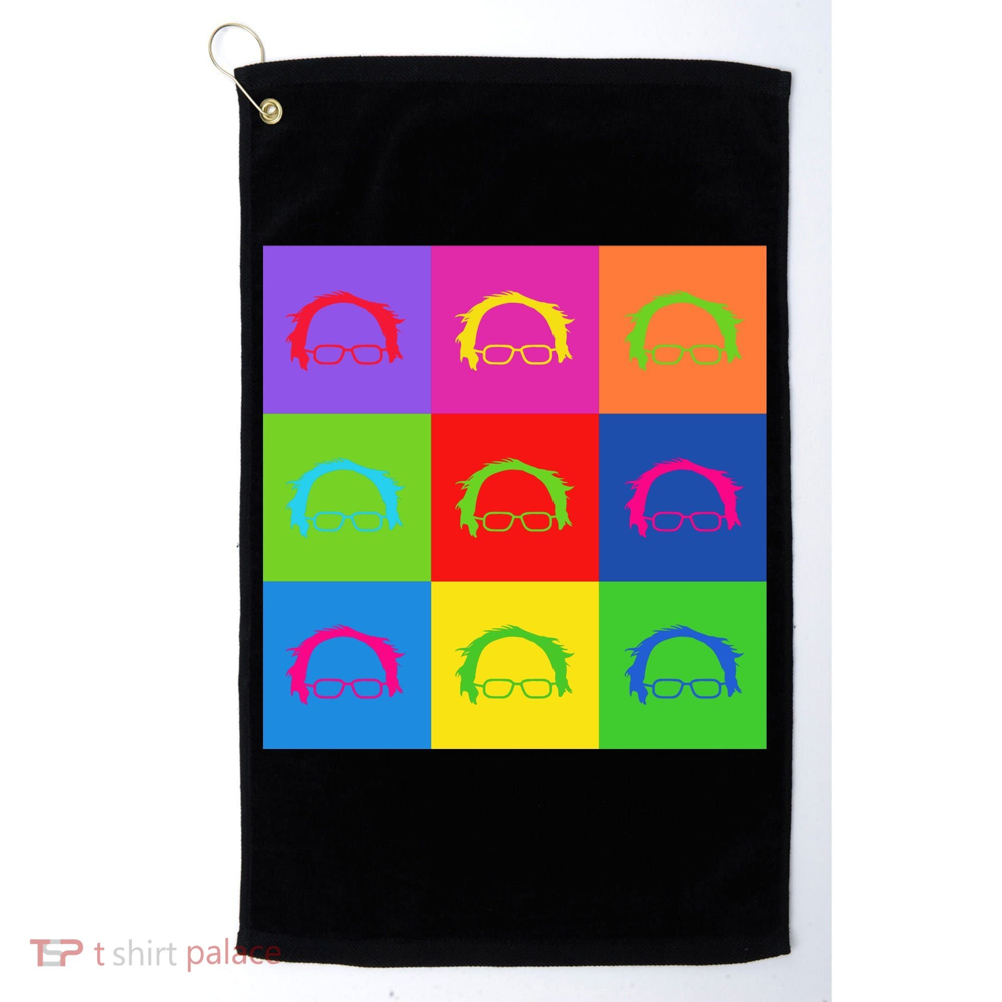 Bernie Sanders Hair Minimalist Pop Art Golf Towel