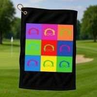 Bernie Sanders Hair Minimalist Pop Art Golf Towel thumb 1