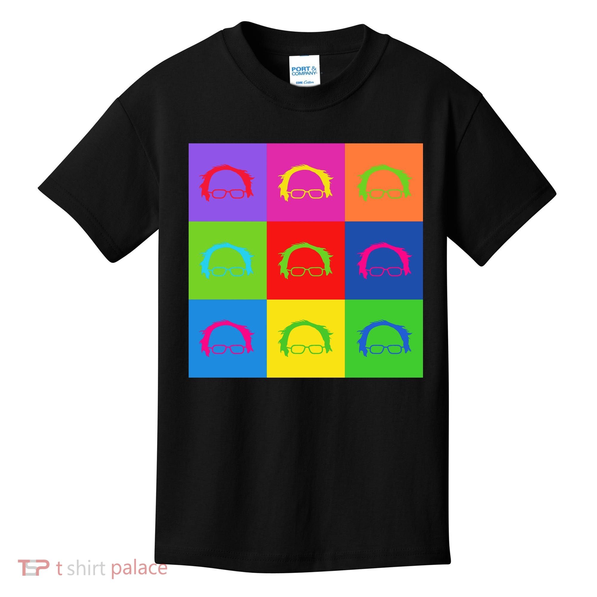 Bernie Sanders Hair Minimalist Pop Art Kids T-Shirt