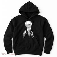 Bernie Sanders Hands Black and White Portrait Hoodie thumb 0