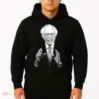 Bernie Sanders Hands Black and White Portrait Hoodie thumb 2
