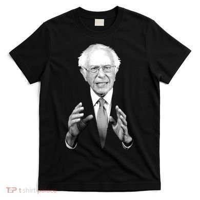 Bernie Sanders Hands Black and White Portrait T-Shirt