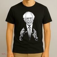 Bernie Sanders Hands Black and White Portrait T-Shirt thumb 3