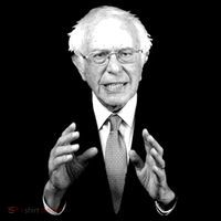 Bernie Sanders Hands Black and White Portrait Coffee Mug thumb 5