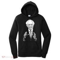 Bernie Sanders Hands Black and White Portrait Women's Hoodie thumb 0