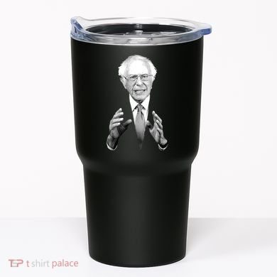 Bernie Sanders Hands Black and White Portrait Tumbler