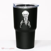 Bernie Sanders Hands Black and White Portrait Tumbler thumb 0