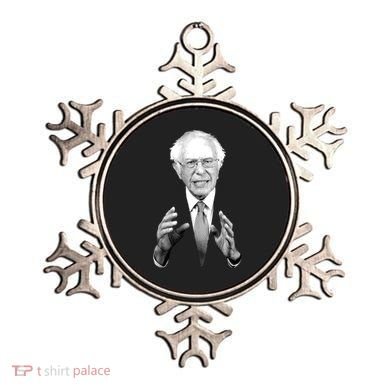 Bernie Sanders Hands Black and White Portrait Ornament
