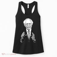 Bernie Sanders Hands Black and White Portrait Women's Tank Top thumb 0