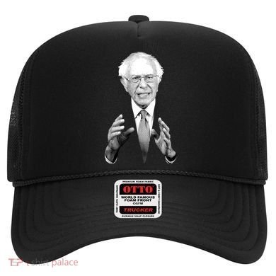 Bernie Sanders Hands Black and White Portrait Hat
