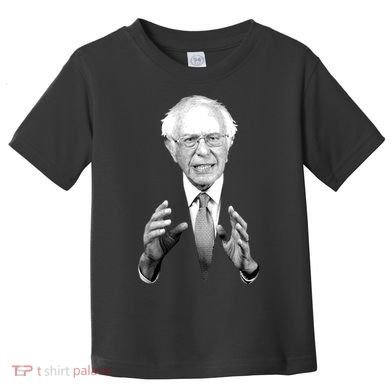 Bernie Sanders Hands Black and White Portrait Toddler T-Shirt
