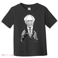 Bernie Sanders Hands Black and White Portrait Toddler T-Shirt thumb 0