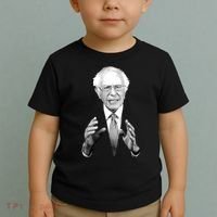 Bernie Sanders Hands Black and White Portrait Toddler T-Shirt thumb 2