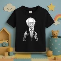 Bernie Sanders Hands Black and White Portrait Toddler T-Shirt thumb 3