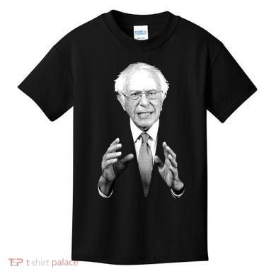 Bernie Sanders Hands Black and White Portrait Kids T-Shirt