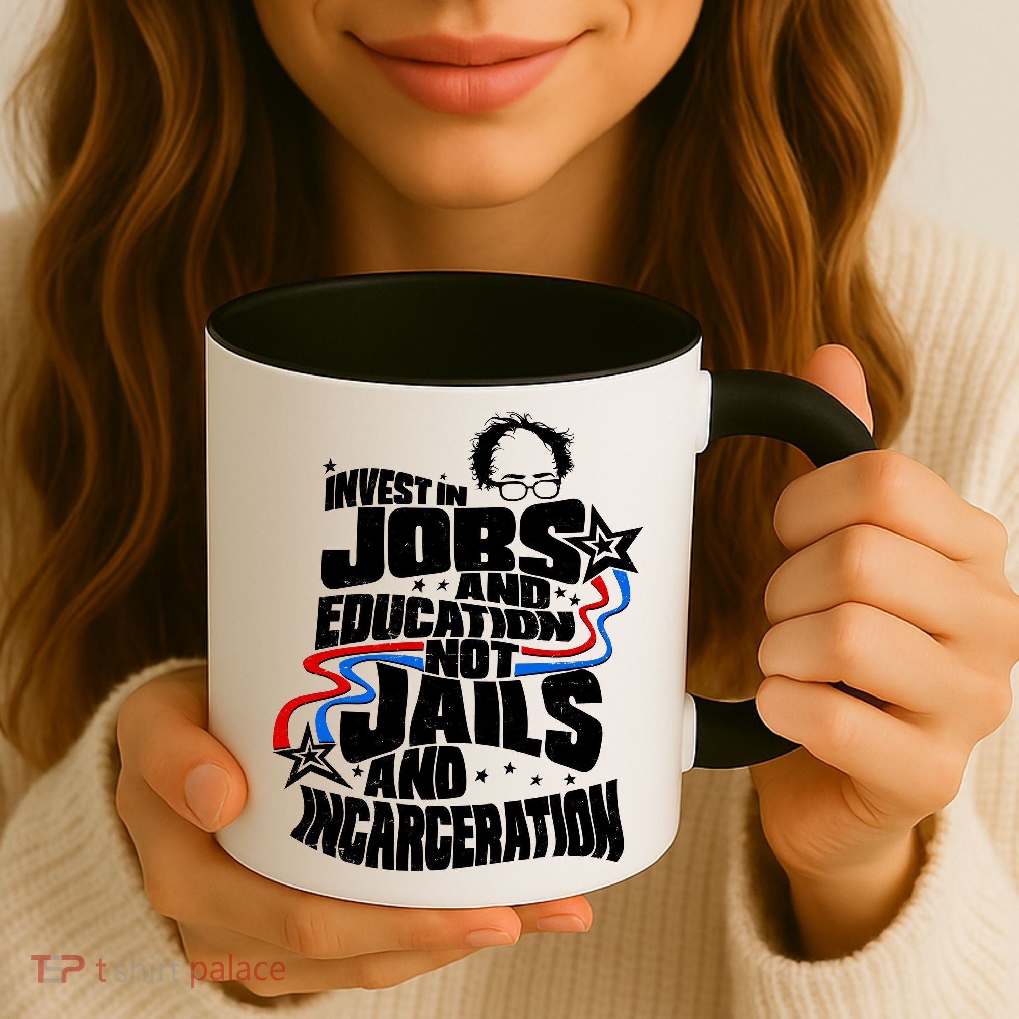 Bernie Sanders Invest In Jobs Coffee Mug