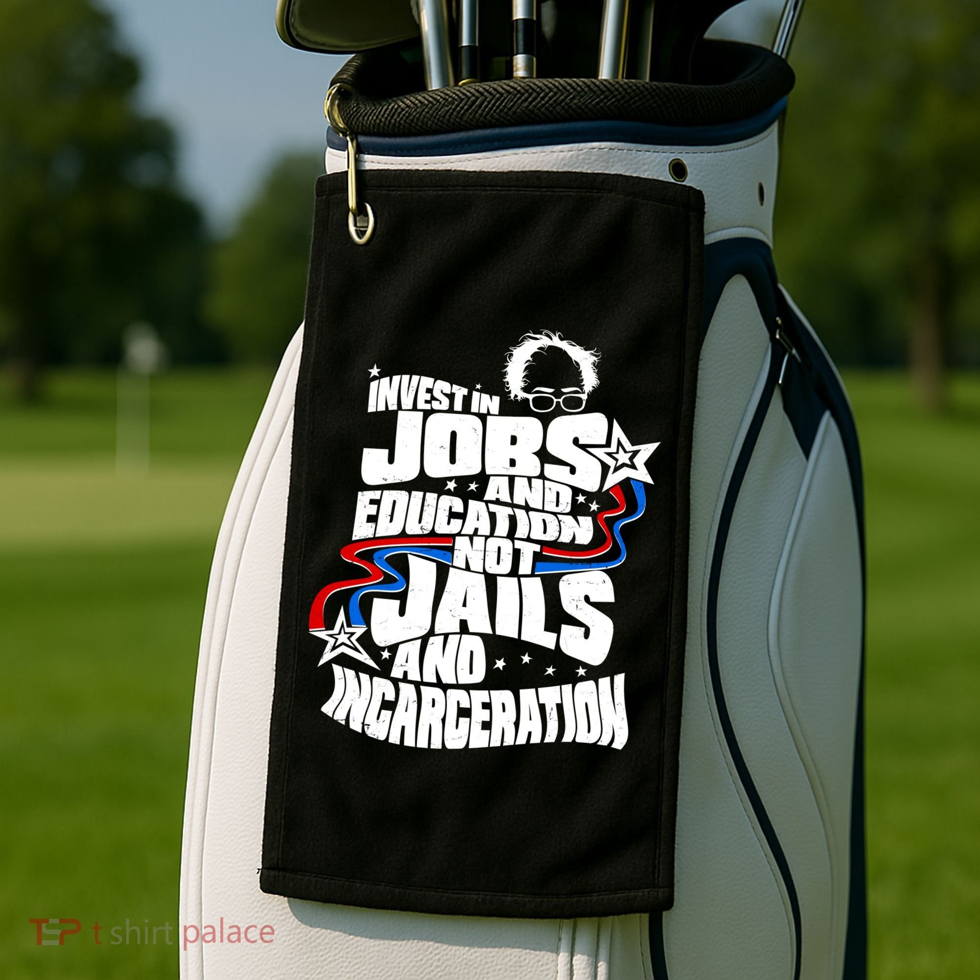 Bernie Sanders Invest In Jobs Golf Towel