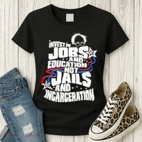 Bernie Sanders Invest In Jobs Women's T-Shirt thumb 3