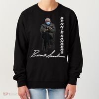 Bernie Sanders Mitten Meme Signature Women's Sweatshirt thumb 0