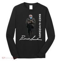 Bernie Sanders Mitten Meme Signature Long Sleeve Shirt thumb 0