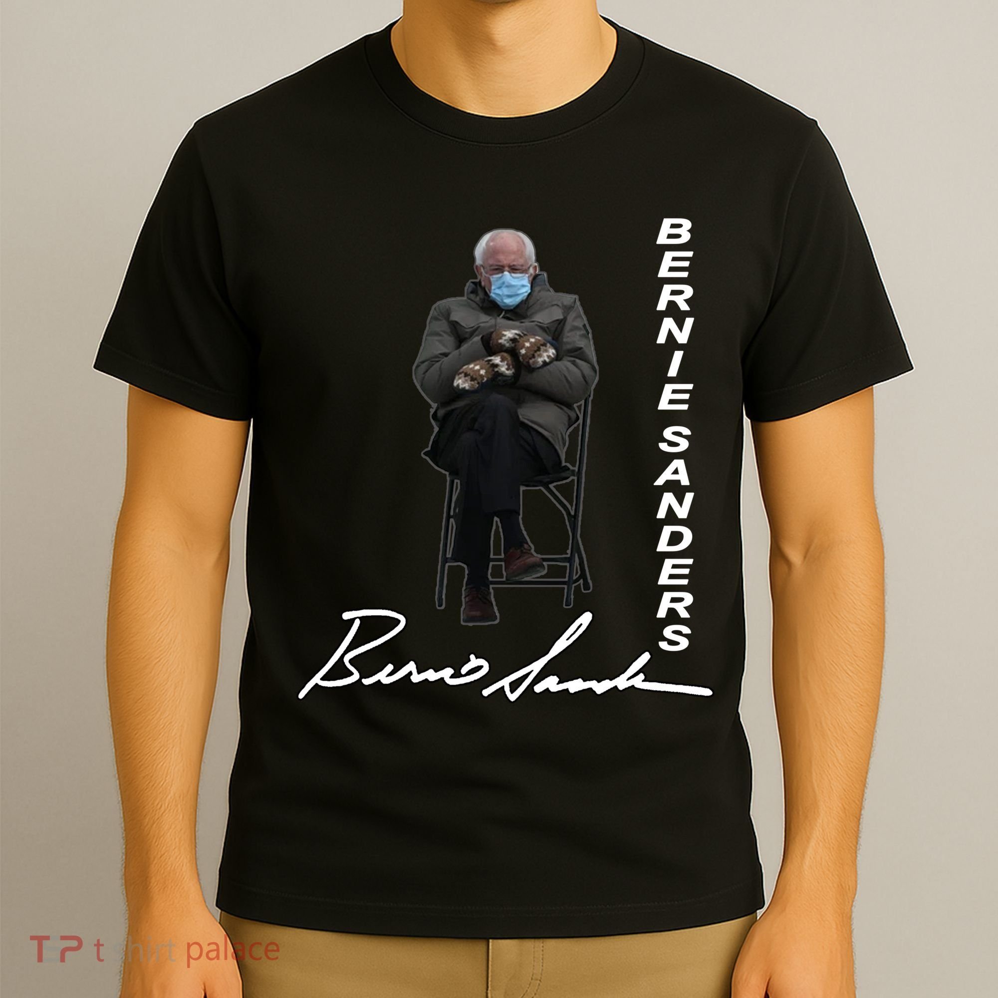 Bernie Sanders Mitten Meme Signature T-Shirt