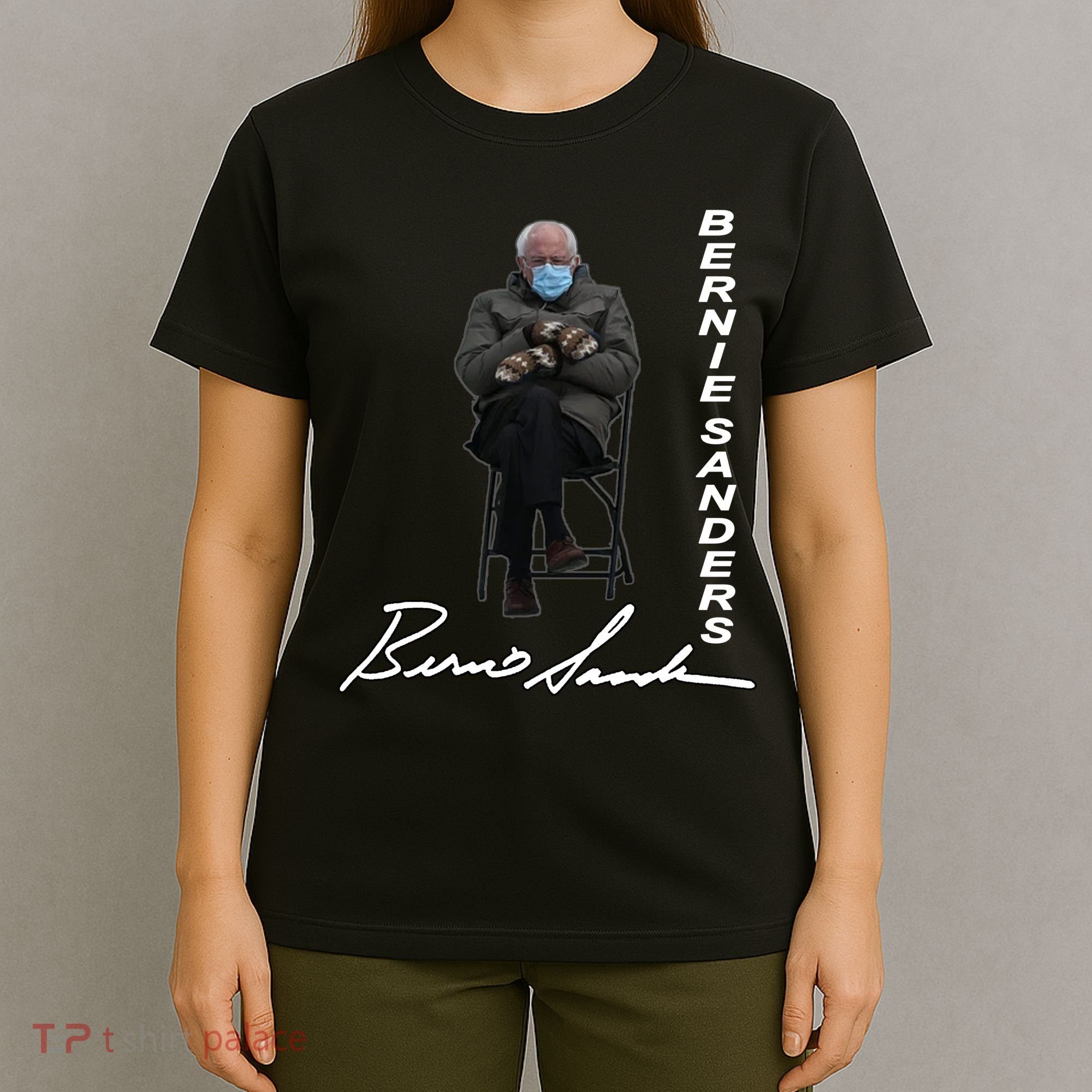 Bernie Sanders Mitten Meme Signature T-Shirt