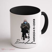 Bernie Sanders Mitten Meme Signature Coffee Mug thumb 1