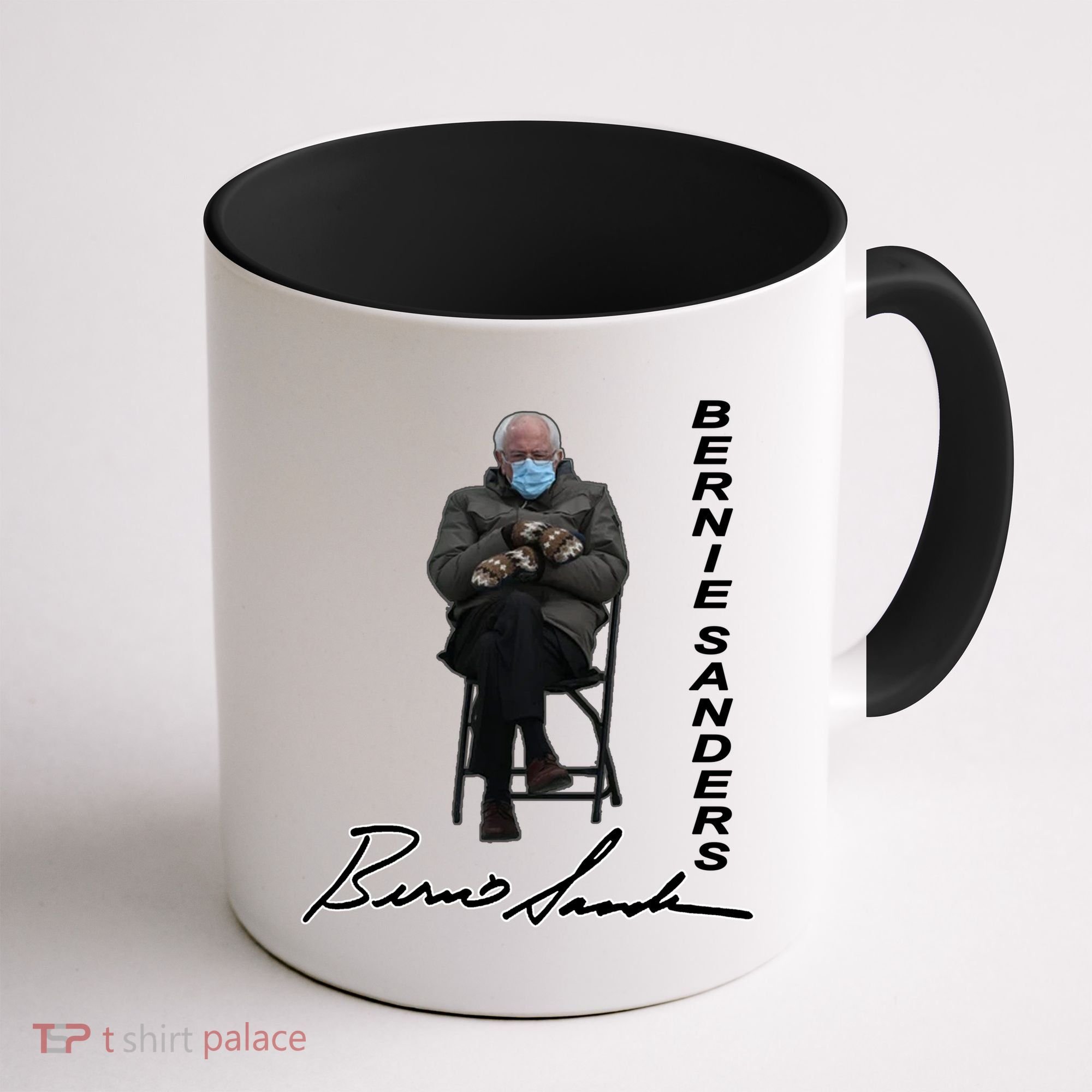 Bernie Sanders Mitten Meme Signature Coffee Mug