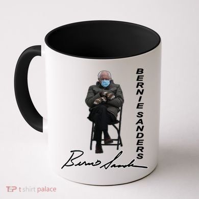 Bernie Sanders Mitten Meme Signature Coffee Mug