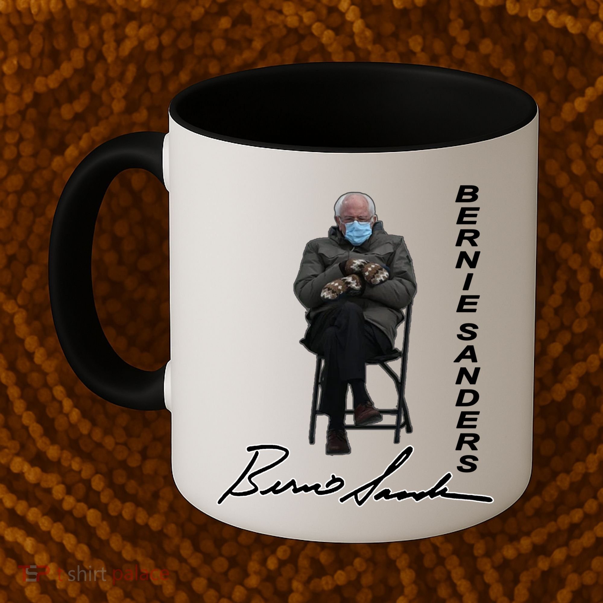 Bernie Sanders Mitten Meme Signature Coffee Mug