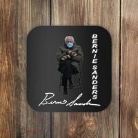 Bernie Sanders Mitten Meme Signature Coaster thumb 0