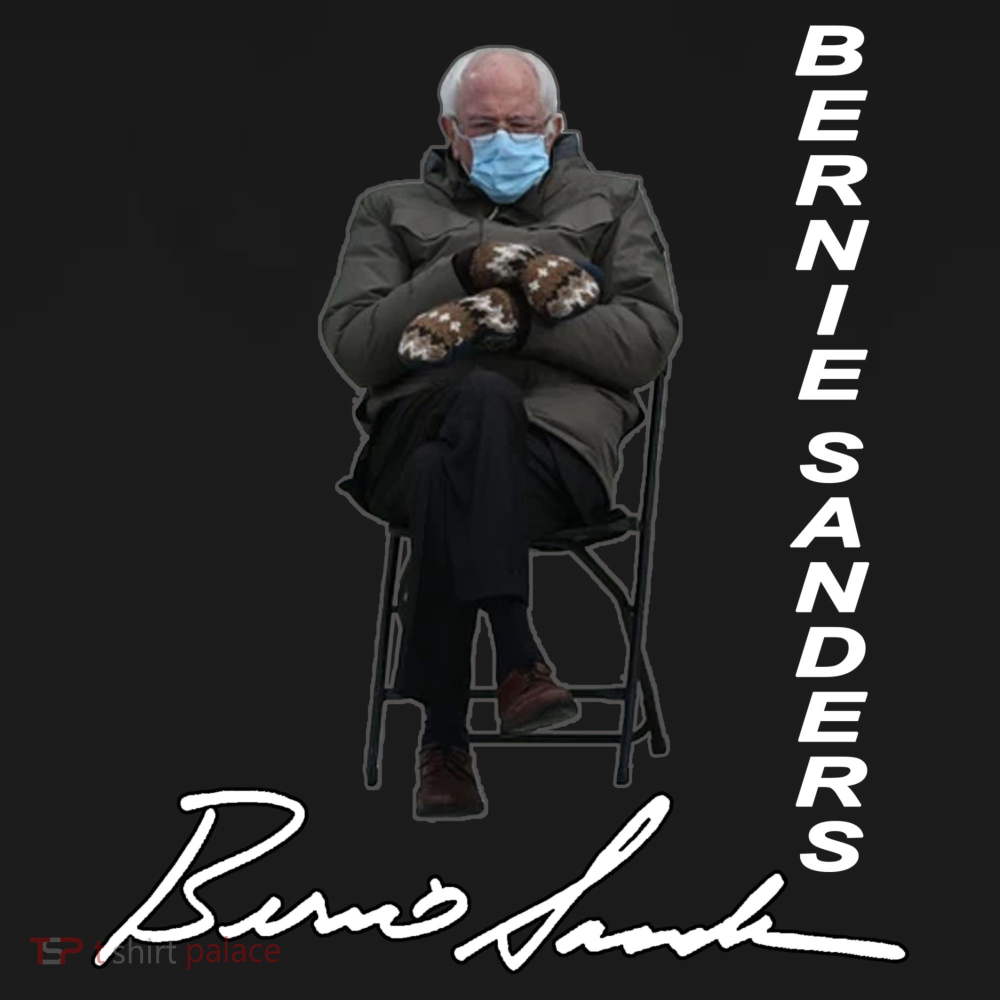 Bernie Sanders Mitten Meme Signature Women's Hoodie