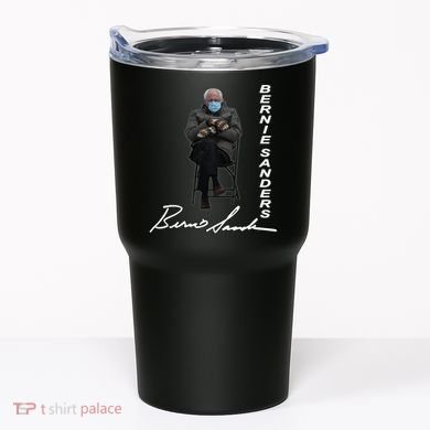 Bernie Sanders Mitten Meme Signature Tumbler