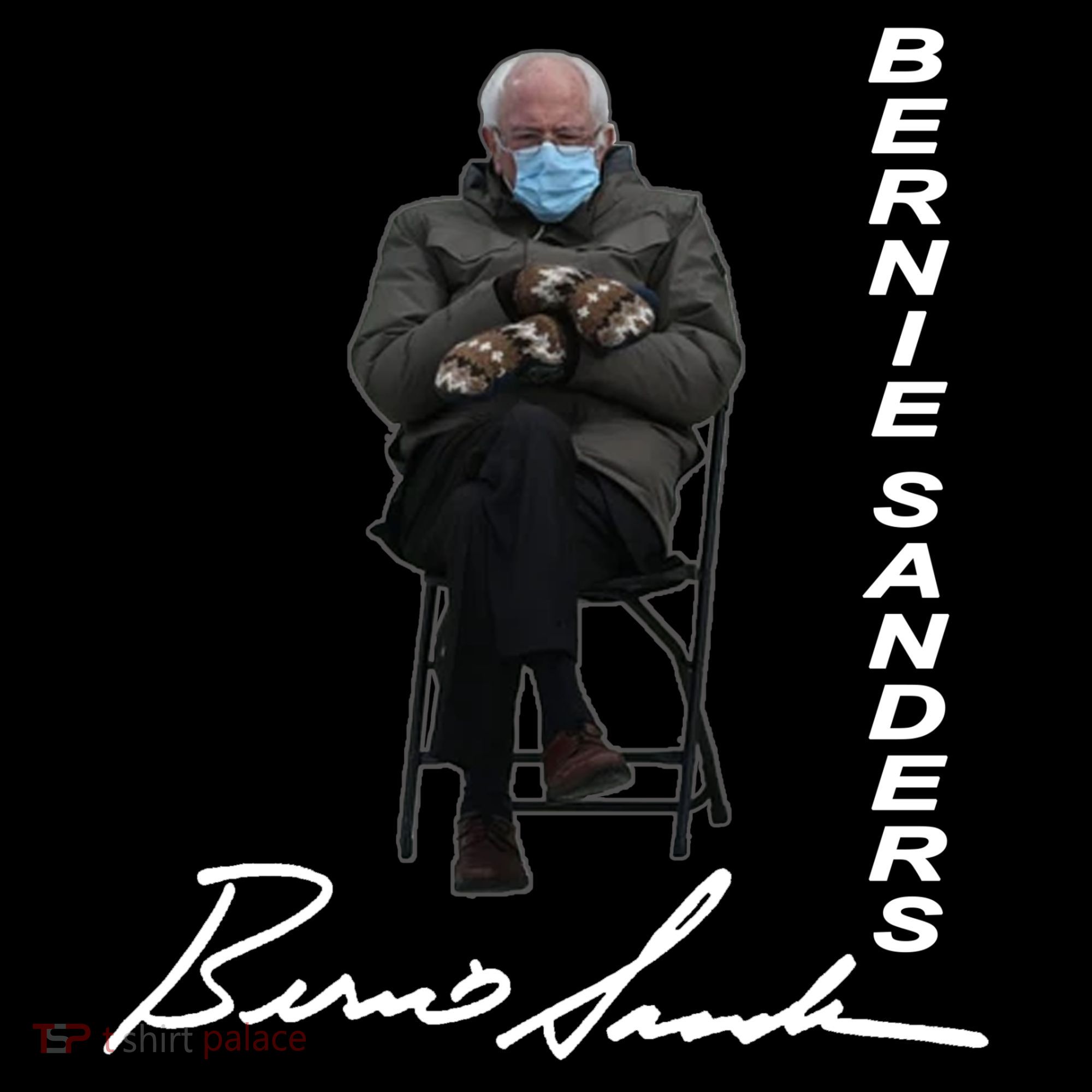 Bernie Sanders Mitten Meme Signature Ornament