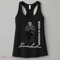 Bernie Sanders Mitten Meme Signature Women's Tank Top thumb 3