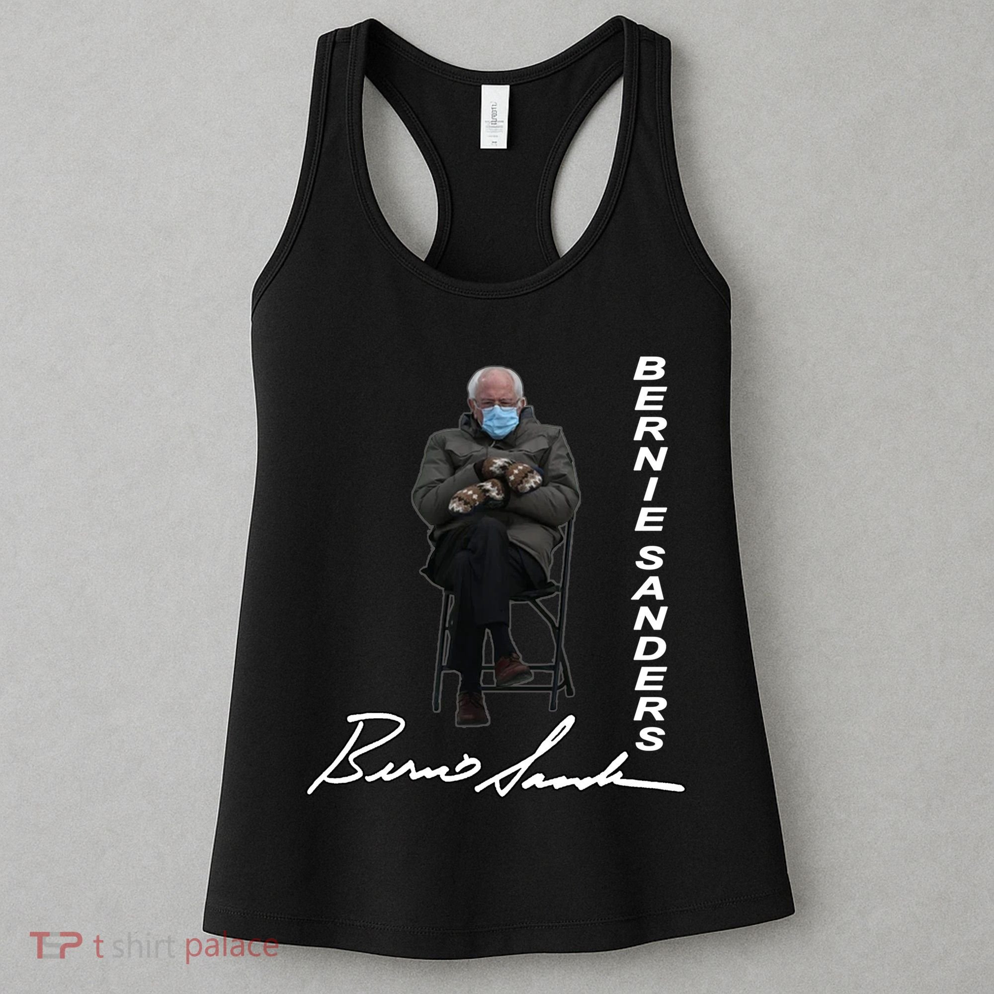 Bernie Sanders Mitten Meme Signature Women's Tank Top