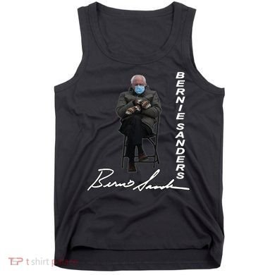 Bernie Sanders Mitten Meme Signature Tank Top