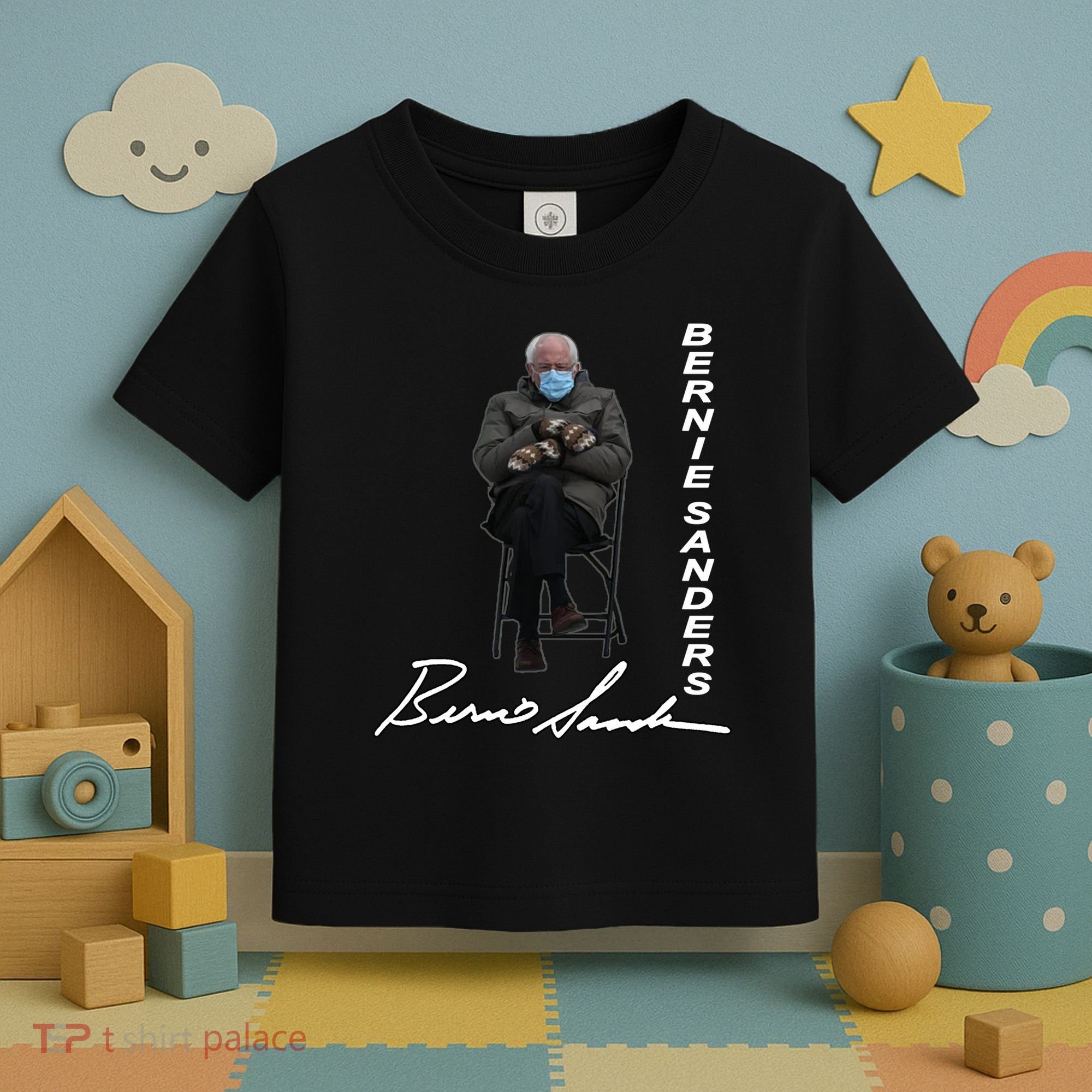 Bernie Sanders Mitten Meme Signature Toddler T-Shirt