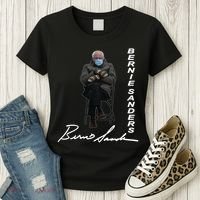Bernie Sanders Mitten Meme Signature Women's T-Shirt thumb 3