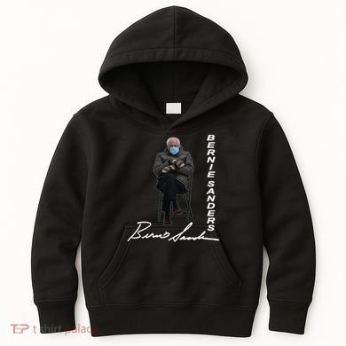 Bernie Sanders Mitten Meme Signature Kids Hoodie