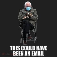 Bernie Sanders Mitten Meme This Could Have Been An Email Women's Sweatshirt thumb 2