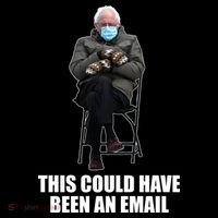 Bernie Sanders Mitten Meme This Could Have Been An Email Bucket Hat thumb 4